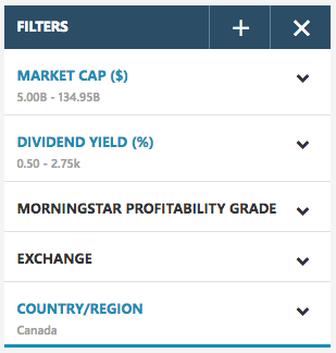 MSN Money Stock Screener