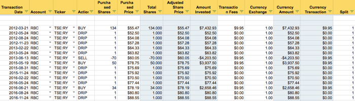 Portfolio Tracker - Transactions